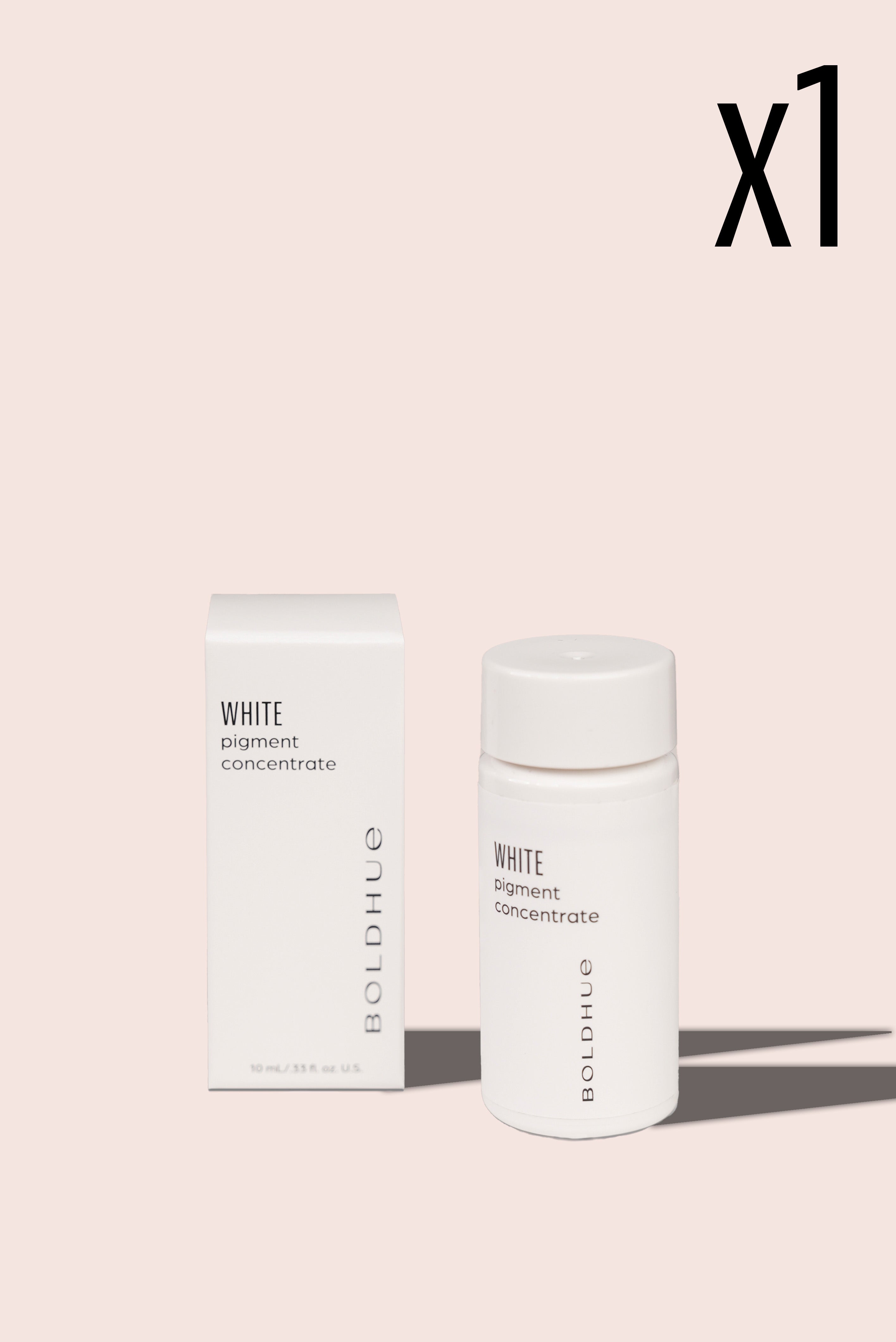 a graphic showing one white pigment cartridge