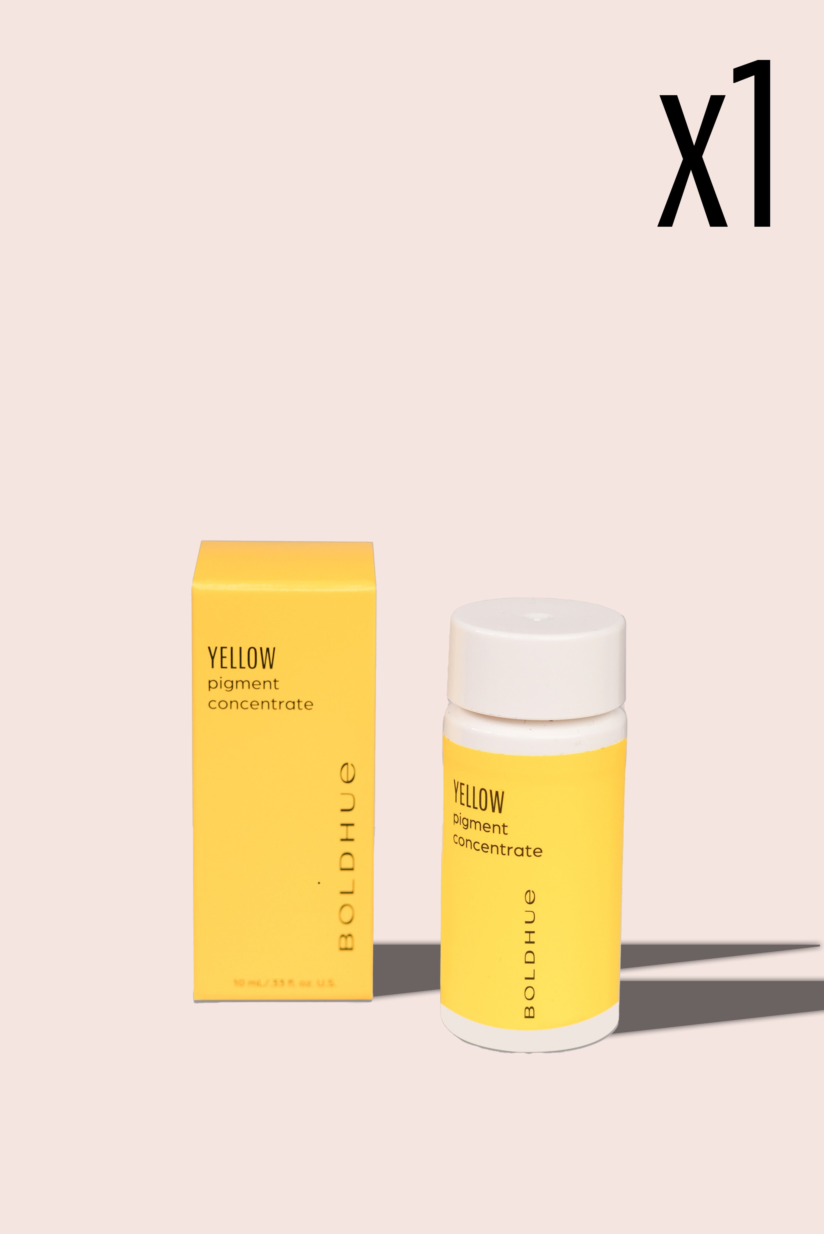 a graphic showing one yellow pigment cartridge